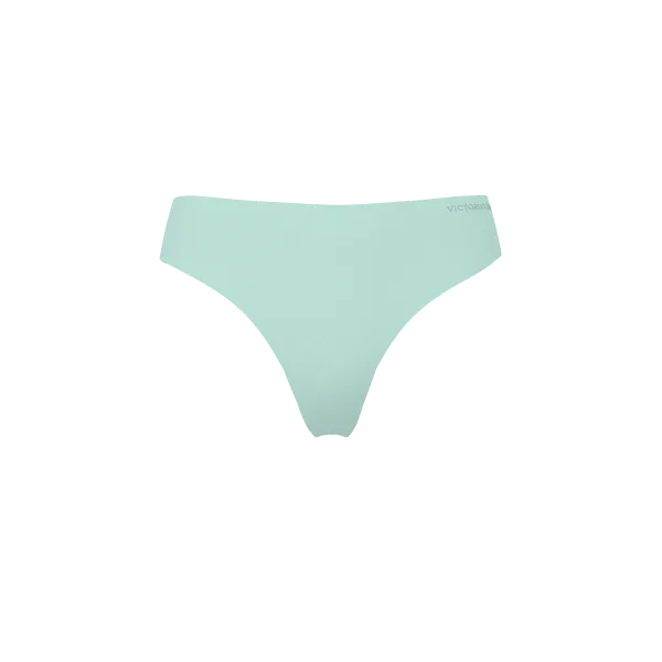 Комплект Victoria's Secret Bare Infinity Flex Perfect Shape Wireless Push-Up Bra + Thong Panty Canal Blue