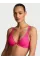 Комплект Victoria's Secret Tease Lightly Lined Sheer Stripe Plunge Bra + Cheeky Panty Enchanted Pink