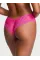 Комплект Victoria's Secret Tease Lightly Lined Sheer Stripe Plunge Bra + Cheeky Panty Enchanted Pink
