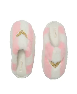 Домашні капці Victoria's Secret Luxe Plush Closed-Toe Slippers Heritage Stripe