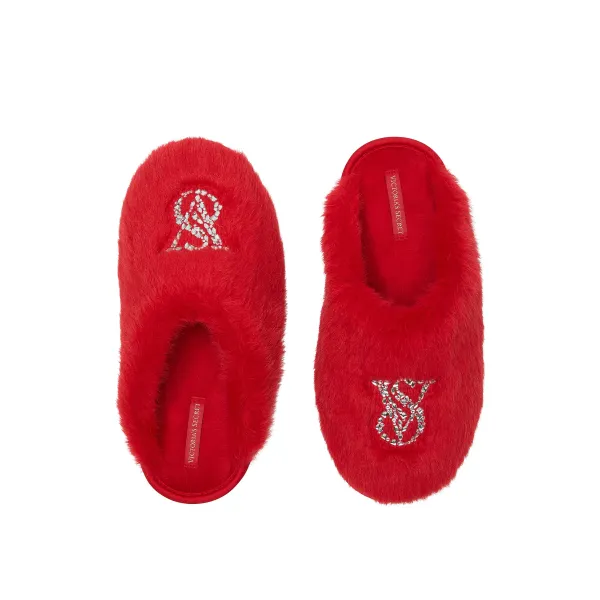 Домашні капці Victoria's Secret Luxe Plush Closed-Toe Slippers Lipstick