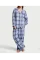 Піжама (Сорочка + Штани ) жіноча Victoria's Secret Flannel Long PJ Plaide Blue 