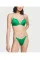 Купальник з камінчиками зелений Victoria's Secret Shine Strap Bombshell Add-2-Cups Push-Up Bikini Verdant Green + Плавки Бразильяни