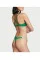 Купальник з камінчиками зелений Victoria's Secret Shine Strap Bombshell Add-2-Cups Push-Up Bikini Verdant Green + Плавки Бразильяни
